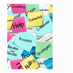 Stickies Post It List Business Small Garden Flag (two Sides) by Celenk