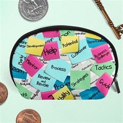 Stickies Post It List Business Accessory Pouches (large)  by Celenk