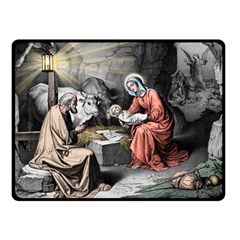 The Birth Of Christ Double Sided Fleece Blanket (small)  by Valentinaart