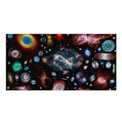 Galaxy Nebula Satin Shawl by Celenk