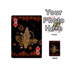 Hawaiian, Tropical Design With Surfboard Playing Cards 54 (Mini)  Front - HeartQ