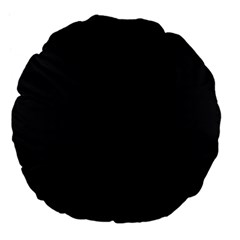 Simulated Black Carbon Fiber Steel Large 18  Premium Flano Round Cushions by PodArtist