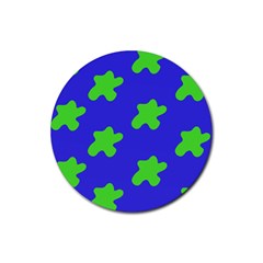 Pattern Rubber Round Coaster (4 Pack)  by gasi