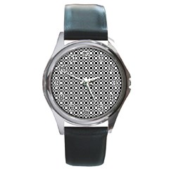Pattern Round Metal Watch by gasi