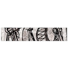 Man Ethic African People Collage Small Flano Scarf by Celenk