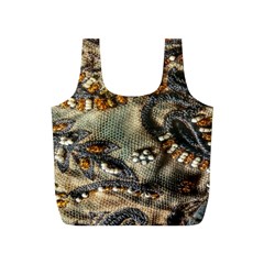 Texture Textile Beads Beading Full Print Recycle Bags (s)  by Celenk