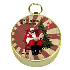 Karl Marx Santa  Gold Compasses by Valentinaart