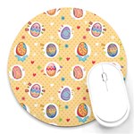 Fun Easter Eggs Round Mousepads Front