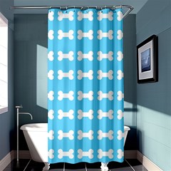 Dog Bone Background Dog Bone Pet Shower Curtain 36  X 72  (stall)  by Celenk