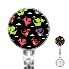 Cute Flying Dragons Stainless Steel Nurses Watch by Bigfootshirtshop