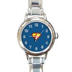 Super Dealer Round Italian Charm Watch Front