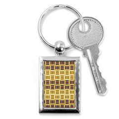 Textile Texture Fabric Material Key Chains (rectangle)  by Celenk