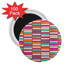 Color Grid 02 2 25  Magnets (100 Pack)  by jumpercat