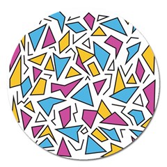 Retro Shapes 01 Magnet 5  (round) by jumpercat
