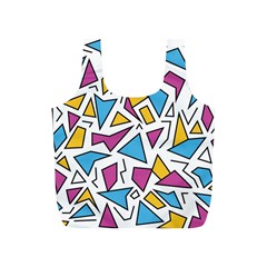 Retro Shapes 01 Full Print Recycle Bags (s)  by jumpercat