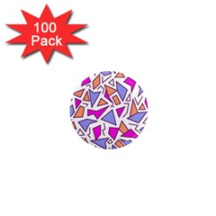 Retro Shapes 03 1  Mini Magnets (100 Pack)  by jumpercat