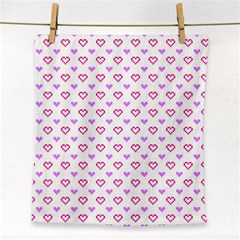 Pixel Hearts Face Towel by jumpercat