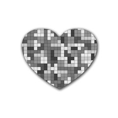 Tetris Camouflage Urban Heart Coaster (4 Pack)  by jumpercat