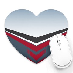 Modern Shapes Heart Mousepads by jumpercat