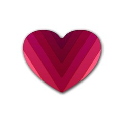Tri 02 Rubber Coaster (heart)  by jumpercat