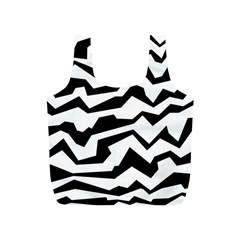 Polynoise Bw Full Print Recycle Bags (s)  by jumpercat