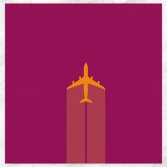 Airplane Jet Yellow Flying Wings Canvas 20  X 20   by BangZart