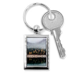 Trees Plants Nature Forests Lake Key Chains (rectangle)  by BangZart