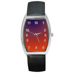 Course Colorful Pattern Abstract Barrel Style Metal Watch by BangZart