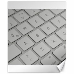 Keyboard Letters Key Print White Canvas 11  X 14   by BangZart