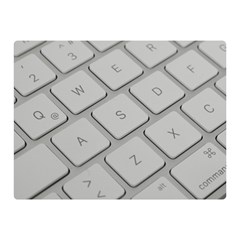 Keyboard Letters Key Print White Double Sided Flano Blanket (mini)  by BangZart