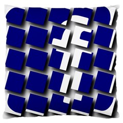Facebook Social Media Network Blue Large Cushion Case (two Sides) by Celenk