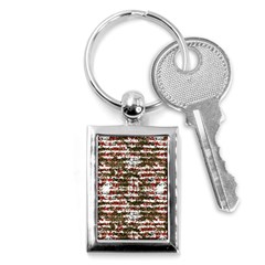 Grunge Textured Abstract Pattern Key Chains (rectangle)  by dflcprints