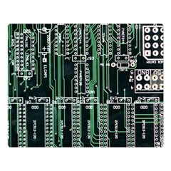Printed Circuit Board Circuits Double Sided Flano Blanket (large)  by Celenk