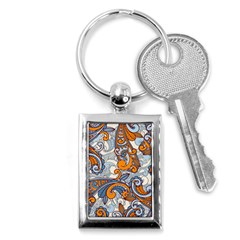Paisley Pattern Key Chains (rectangle)  by Celenk