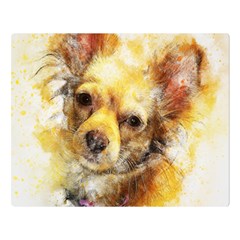 Dog Animal Art Abstract Watercolor Double Sided Flano Blanket (large)  by Celenk