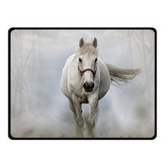 Horse Mammal White Horse Animal Fleece Blanket (small) by Celenk