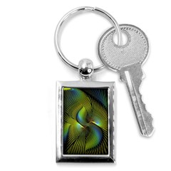 Fractal Abstract Design Fractal Art Key Chains (rectangle)  by Celenk