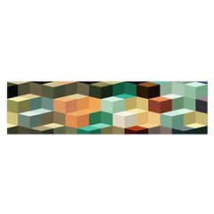 Art Design Color Pattern Creative 3d Satin Scarf (oblong) by Celenk