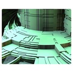 Futuristic Urban Architecture Double Sided Flano Blanket (Medium)  60 x50  Blanket Front