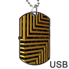 Modern Art Sculpture Architecture Dog Tag Usb Flash (two Sides) by Celenk