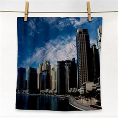 Skyscraper City Architecture Urban Face Towel by Celenk