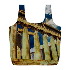 Athens Greece Ancient Architecture Full Print Recycle Bags (l)  by Celenk
