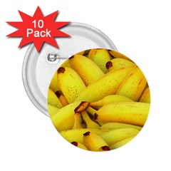 Yellow Banana Fruit Vegetarian Natural 2 25  Buttons (10 Pack)  by Celenk