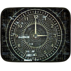 Time Machine Science Fiction Future Double Sided Fleece Blanket (mini)  by Celenk