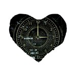 Time Machine Science Fiction Future Standard 16  Premium Flano Heart Shape Cushions Front