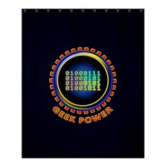 Geek Power Shower Curtain 60  X 72  (medium)  by linceazul