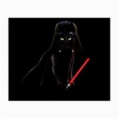 Darth Vader Cat Small Glasses Cloth (2-side) by Valentinaart