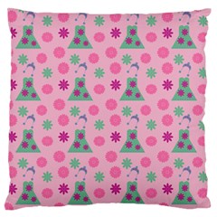 Green Dress Pink Standard Flano Cushion Case (one Side) by snowwhitegirl