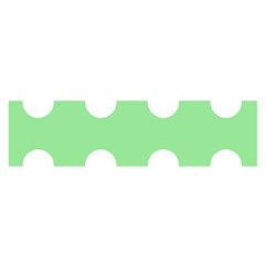 Lime Dot Satin Scarf (oblong) by snowwhitegirl