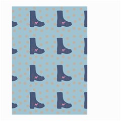 Deer Boots Teal Blue Small Garden Flag (two Sides) by snowwhitegirl